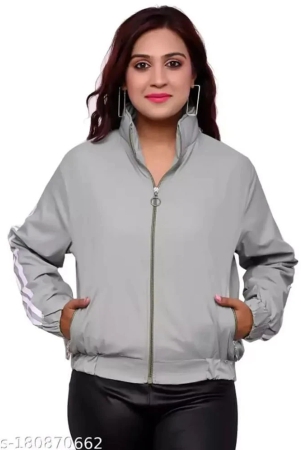 ppthefashionhub-polyester-grey-jackets-none