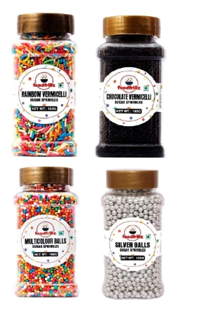 foodfrillz-silver-balls-rainbow-strands-chocolate-strands-multicolored-balls-425-g-sprinkles-for-cake-decoration-pack-of-4-bottles