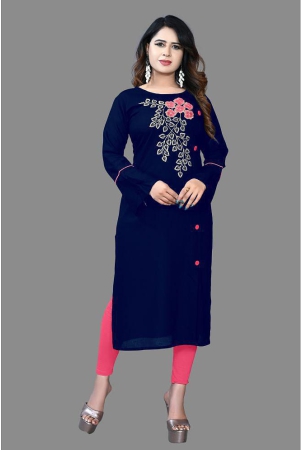 haya-fashion-navy-blue-rayon-womens-straight-kurti-pack-of-1-none