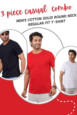 Men's 3 Piece Pack Single Jersey Round Neck T-shirt