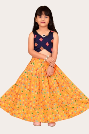 girls-kids-rayon-printed-with-embroidered-blouse-lehenga-choli-set-yellow-5-years-6-years