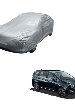 kozdiko-silver-matty-car-body-cover-with-buckle-belt-for-mahindra-marazzo