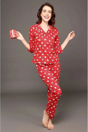 clovia-red-cotton-womens-nightwear-nightsuit-sets-pack-of-1-none