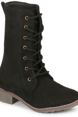 commander-black-womens-mid-calf-length-boots-none