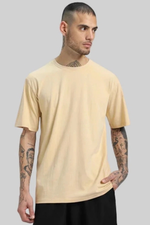 aktif-cotton-blend-oversized-fit-solid-half-sleeves-mens-t-shirt-camel-pack-of-1-none