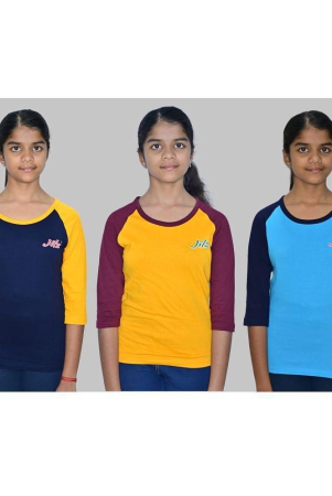 jilz-multi-100-cotton-girls-t-shirt-pack-of-3-none