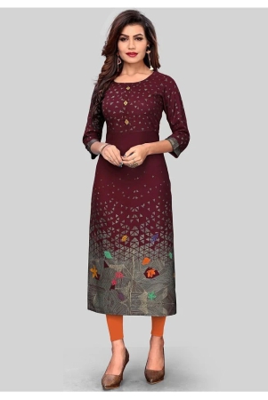 vbuyz-maroon-rayon-womens-straight-kurti-pack-of-1-xl