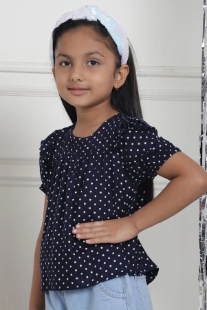 mini-ming-girls-polka-dot-printed-puff-sleeve-regular-top