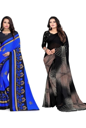 leelavati-multicolor-georgette-saree-with-blouse-piece-pack-of-2-multicolor