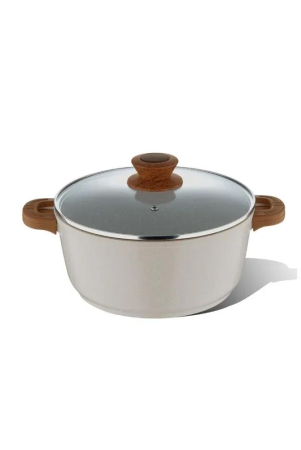 bergner-naturally-marble-non-stick-casserole-with-glass-lid-gas-induction-compatible-cream-1-pc