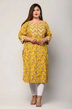 swasti-yellow-cotton-womens-straight-kurti-pack-of-1-none