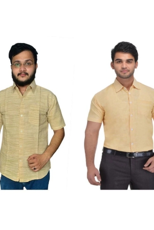 deshbandhu-dbk-cotton-regular-fit-half-sleeves-mens-formal-shirt-multi-pack-of-1-none