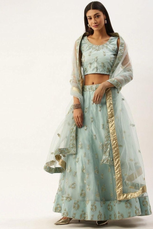 om-shantam-sarees-grey-net-chaniya-choli-semi-stitched-lehenga-single-free-size