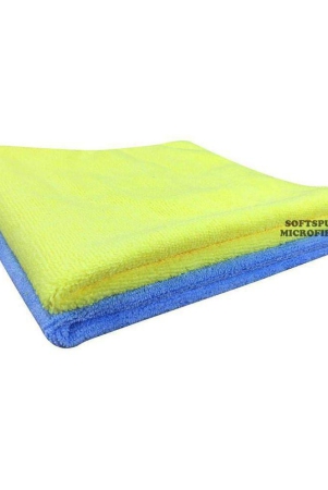 softspun-microfiber-cloth-2-pcs-40x40-cms-340-gsm-multi-color-thick-lint-streak-free-multipurpose-cloths-automotive-microfibre-towels-for-car-bike-cleaning-polishing-washing-de