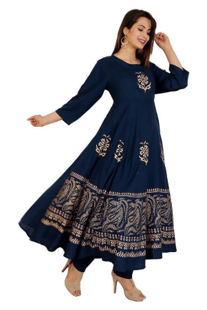 lee-moda-navy-blue-anarkali-rayon-womens-stitched-salwar-suit-pack-of-1-xxl