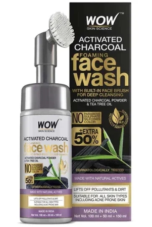 activated-charcoal-face-wash-remove-pollutants-dirt-for-men-150-ml-face-wash-with-built-in-brush