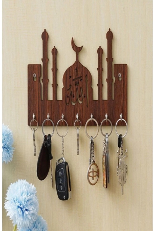 jaipurcrafts-brown-wood-key-holder-pack-of-1