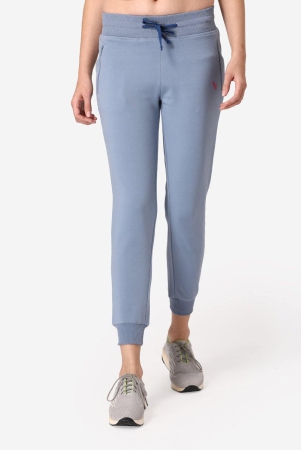 Women's Jogger/Track Pants with Drawstring- Blue Ashley Blue L