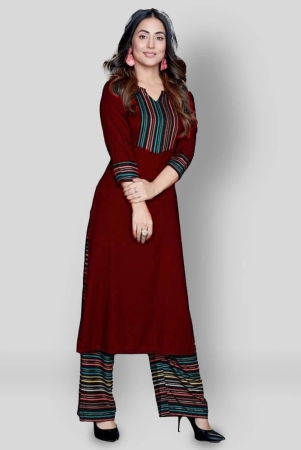 estela-red-rayon-womens-straight-kurti-pack-of-1-xxl