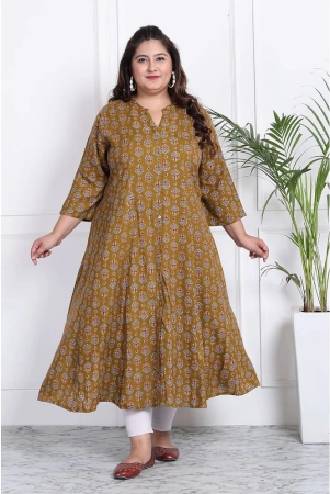 swasti-cotton-blend-printed-anarkali-womens-kurti-mustard-pack-of-1-none