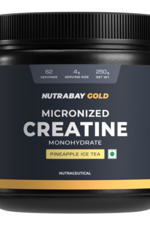 nutrabay-gold-micronised-creatine-monohydrate-powder-250g-pineapple-nabl-lab-tested-3g-creatine-serving-increases-muscle-mass-strength-power-pre-post-workout-supplement-for-men-women