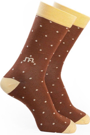 man-arden-bossy-brown-edition-designer-socks-casual-office-egyptian-premium-cotton-quality-1-pair-brown