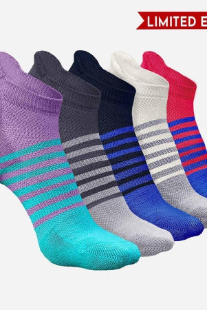 bamboo-men-ankle-socks-striped-5-pairs-dark-grey-purple-navy-blue-pink-white