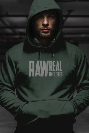 Beardo Raw Real Unfiltered Hoodie Green