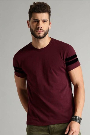 forbro-maroon-cotton-blend-regular-fit-mens-t-shirt-pack-of-1-none