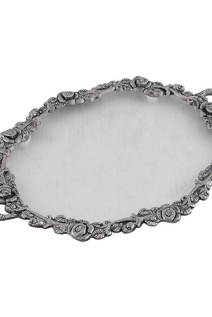 tisyaa-1-pcs-acrylic-silver-tray-silver