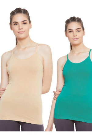 Outflits Cotton Smoothing Cami Shapewear - Pack of 2 - M