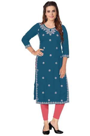 kapadia-blue-rayon-womens-straight-kurti-pack-of-1-none