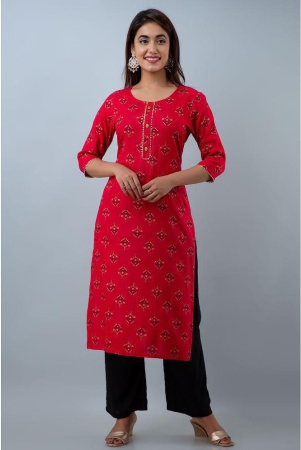 doriya-red-rayon-kurti-with-palazzo-stitched-suit-none