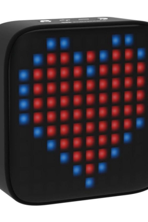 Portronics Pixel:8W Wireless Speaker With 32 LED Display Animations ,Black (POR 1455) - Black