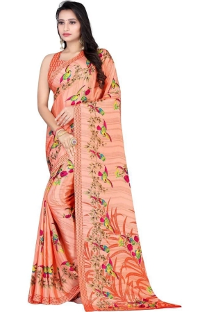 leelavati-orange-crepe-saree-with-blouse-piece-pack-of-1-orange