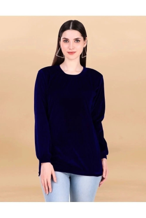 apnisha-navy-velvet-womens-t-shirt-dress-pack-of-1-none