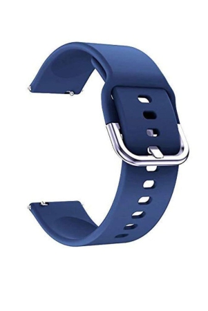 exelent-silicone-19mm-replacement-band-strap-with-metal-buckle-compatible-with-smart-watch-navy-blue