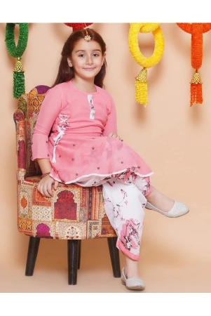 arshia-fashions-pink-rayon-girls-patiala-kurta-set-pack-of-1-none