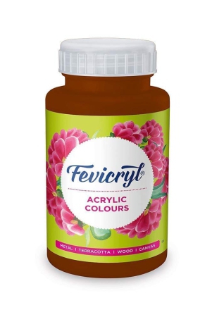 fevicryl-acrylic-colour-art-craft-paint-diy-paint-rich-pigment-noncraking-paint-for-canvas-wood-leather-earthenware-metal-ideal-for-artists-burnt-sienna-500ml