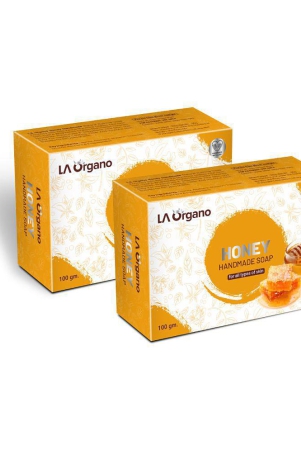 la-organo-honey-handmade-natural-bath-soap-bathing-bar-100-g-pack-of-2