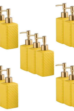 kuber-industries-liquid-soap-dispenser-15-piece-pack-of-5-350-ml-yellow-zx021yw-kuber-industries-liquid-soap-dispenser-15-piece-pack-of-5-350-ml-yellow-zx021yw