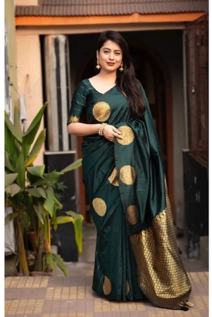 a-to-z-cart-banarasi-silk-embellished-saree-with-blouse-piece-green-pack-of-1-green