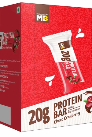 MuscleBlaze Protein Bar (20 gm Protein),  6 bar(s)  Choco Cranberry