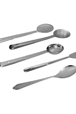 a-h-enterprises-silver-stainless-steel-set-of-5-piece-kitchen-cooking-tools-set-set-of-5-silver