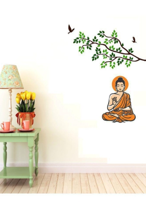 asmi-collection-meditating-god-buddha-under-a-tree-wall-sticker-110-x-100-cms-