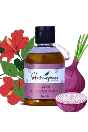 Homepour Hibiscus Onion Hair Oil, 150ml – Handmade Hair Oil