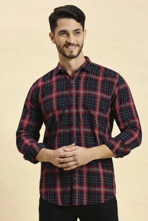 hj-hasasi-100-cotton-slim-fit-checks-full-sleeves-mens-casual-shirt-navy-pack-of-1-none