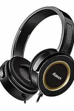 Foxin Roar 308 Wired Headphone Black-Gold