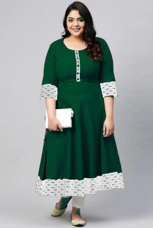 estela-green-cotton-blend-womens-flared-kurti-pack-of-1-none