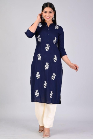 mauka-rayon-embroidered-kurti-with-palazzo-womens-stitched-salwar-suit-blue-pack-of-1-none